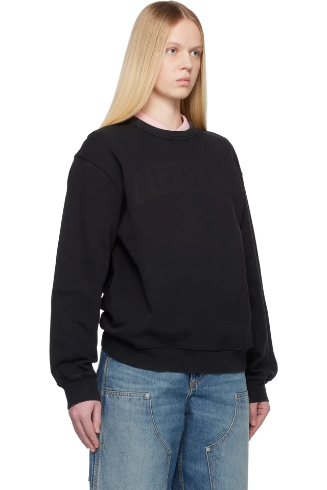 Carhartt Work In Progress Black Faded Pond Corps Sweatshirt, photo 2 of 4 from SSENSE