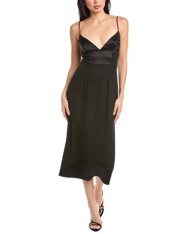 St. John Heavy Crepe Midi Dress, image 1 of 1 from Gilt