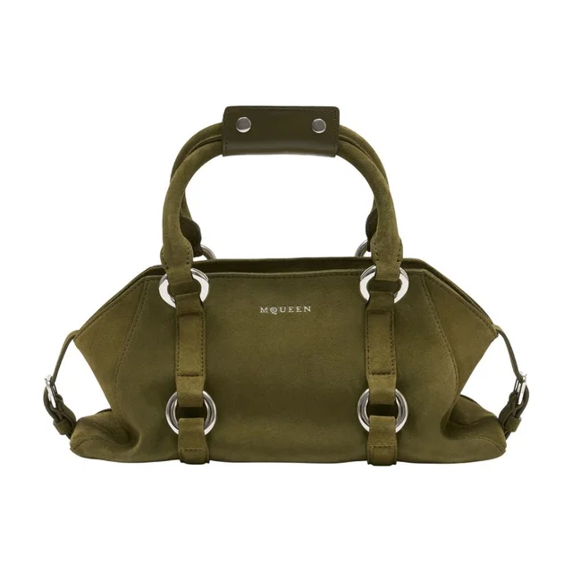 Alexander McQueen Top Handle Bag — Green Calfskin in Green Calfskin from HEWI