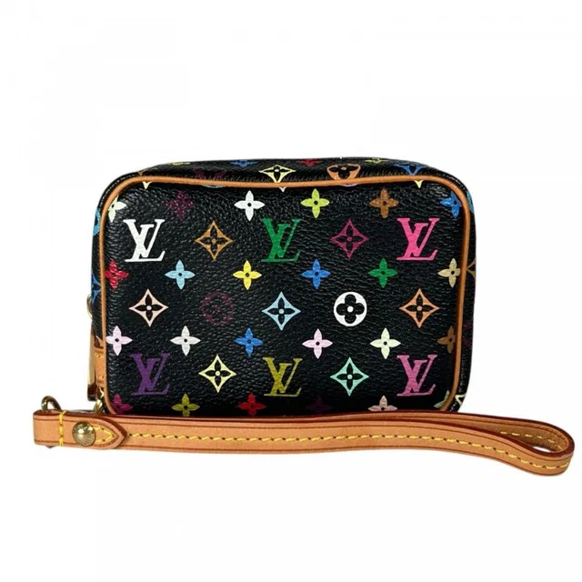 Louis Vuitton Pouch Trousse Wapiti Monogram Multicolor Gold in Gold from The Reluxe