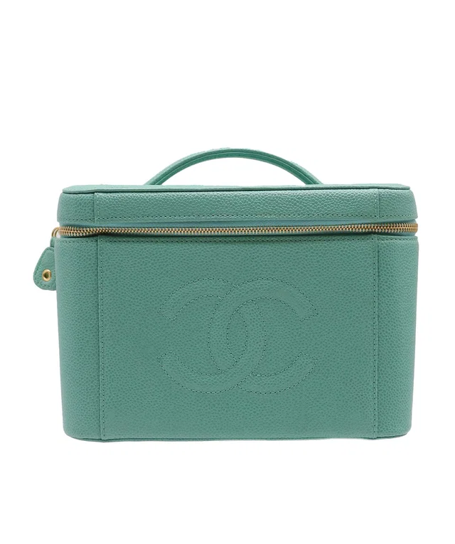 Chanel Vanity 2way Teal Caviar C24123283 in Blue Caviar leather from Luxury Promise