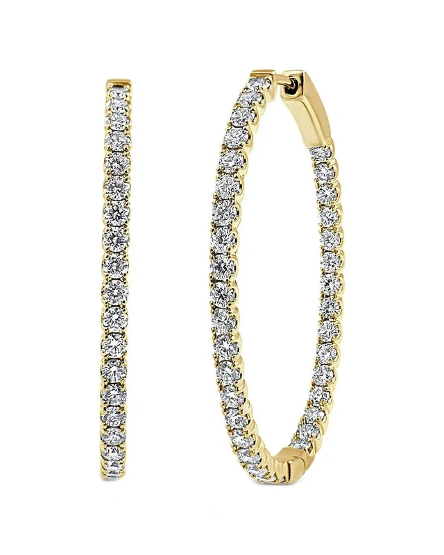 Forever Creations USA Inc. Forever Creations 14K 0.83 ct. tw. Diamond Hoops, image 1 of 1 from Rue La La