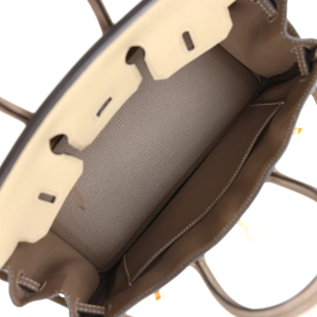 Hermès Special Order (HSS) Birkin 25 Etoupe, Trench Togo Brushed Gold Hardware in Beige/Brown Togo from Madison Avenue Couture, photo 8 of 9