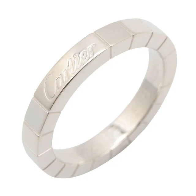 Cartier Lanieres Au750 White Gold Ring Size 10.5 in White from LuxUness