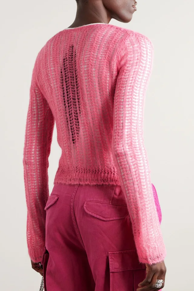 Stella McCartney Open-Knit Alpaca-Blend Cardigan, photo 3 of 4 from THE OUTNET
