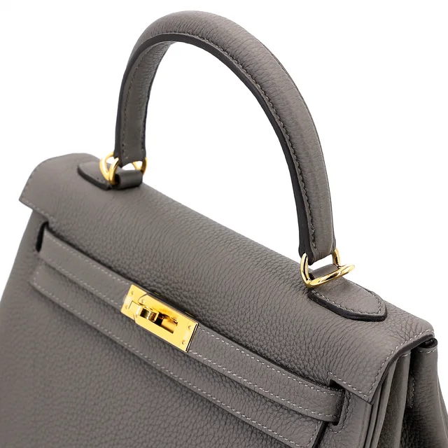 Hermès Kelly 25 Gris Meyer (0L) in Grey Togo leather from Ginza Xiaoma, photo 3 of 4