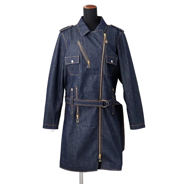 Louis Vuitton Denim Coat Size 38 Blue Cotton100% in Blue Denim from GALLERY RARE