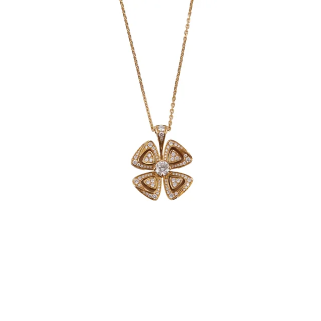 Bvlgari Fiorever Necklace Rose Gold in Pink from The Purse Affair