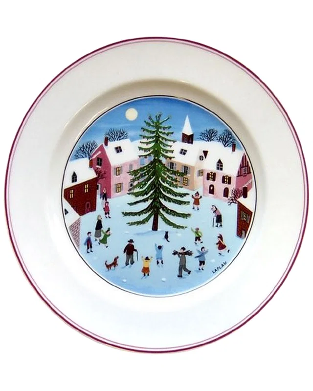 Villeroy & Boch Naif Christmas Salad Plate, image 1 of 1 from Rue La La