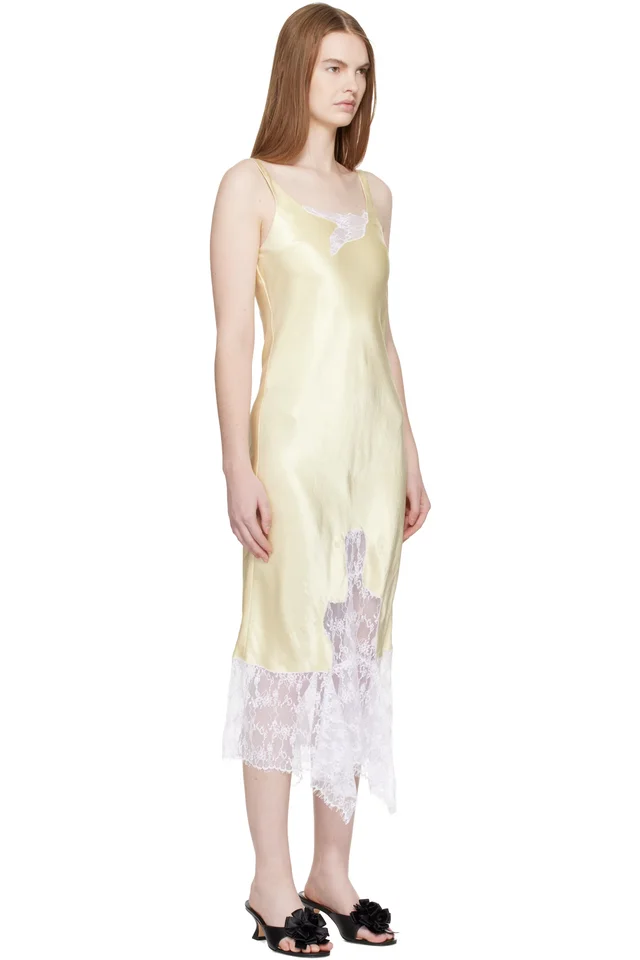 Collina Strada Yellow Anemone Midi Dress, photo 2 of 4 from SSENSE