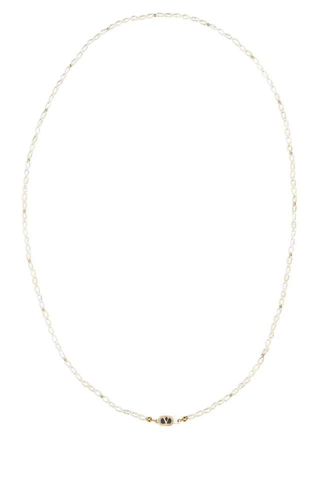 Valentino Garavani Ovalette Necklace — White Necklaces in White from HEWI