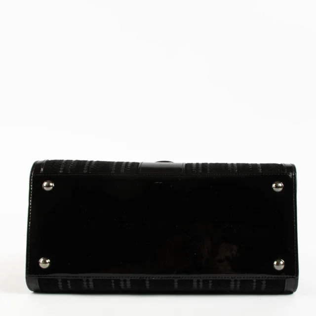 Delvaux Black Toile de Cuir Brillant MM Bag in Black from Labellov, photo 5 of 9