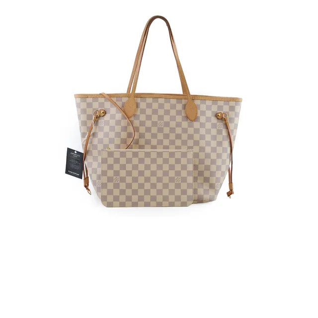 Louis Vuitton Neverfull MM Damier Azur in Canvas from The Purse Affair