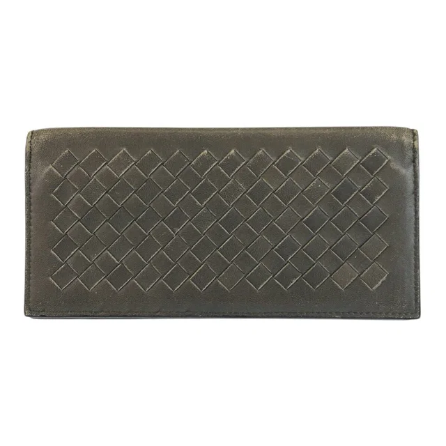 Bottega Veneta Intrecciato Leather Long Wallet in Woven leather from LuxUness