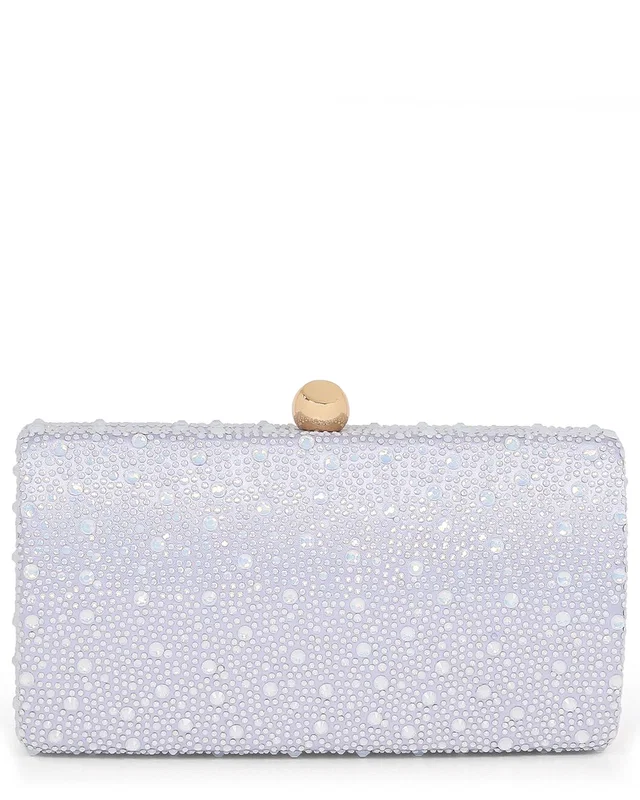 Badgley Mischka Heather Satin Clutch, image 1 of 1 from Rue La La
