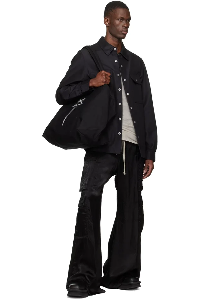 Rick Owens Black Temple Low Factory Beatle Chelsea Boots, photo 5 of 5 from SSENSE