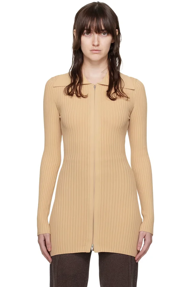Beige Mardi Cardigan, image 1 of 1 from SSENSE