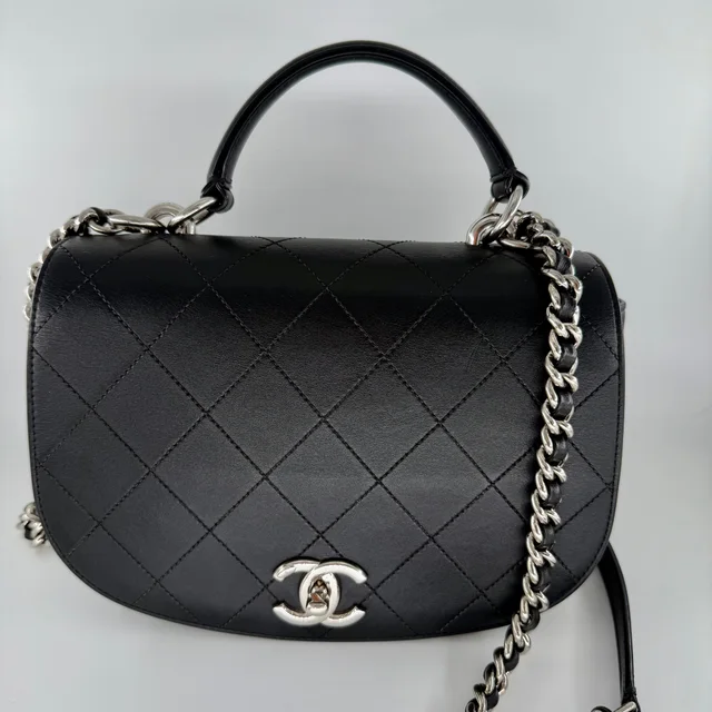 Chanel Black Calfskin Ring My Bag in Black Calfskin from SparklesnDreams