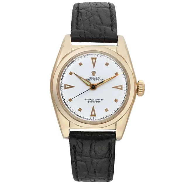 Rolex Vintage Oyster Perpetual 31mm Bubble back 14k Gold Watch in Gold from Truefacet
