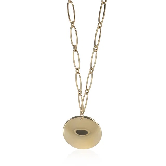 Tiffany & Co. Yellow Gold Elsa Peretti Round Disc Necklace 18k in Yellow from HEWI