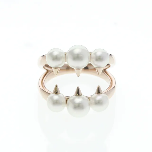 Tasaki Danger Signature Pearl Ring R4497 18K Rose Gold in Pink gold Pink gold (18K) from Elady