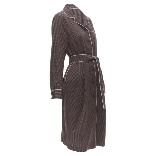 Dries Van Noten cotton pyjama robe dress in Red, photo 3 of 6 from ShopSimon