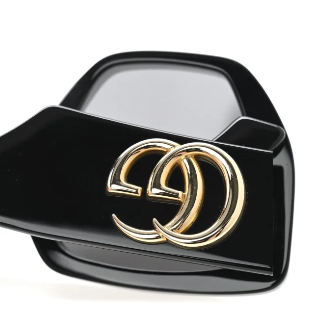 Gucci Acetate Square Frame Sunglasses GG0956S Black in Black from FASHIONPHILE, photo 9 of 10
