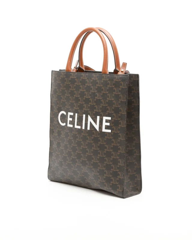 Celine Small Triomphe Vertical Cabas Tote Bag from A Retro Tale, photo 2 of 8