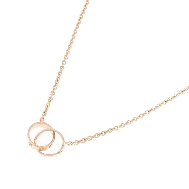 Cartier Baby Love 18K Pink Gold Necklace in Pink from LuxUness, photo 2 of 2