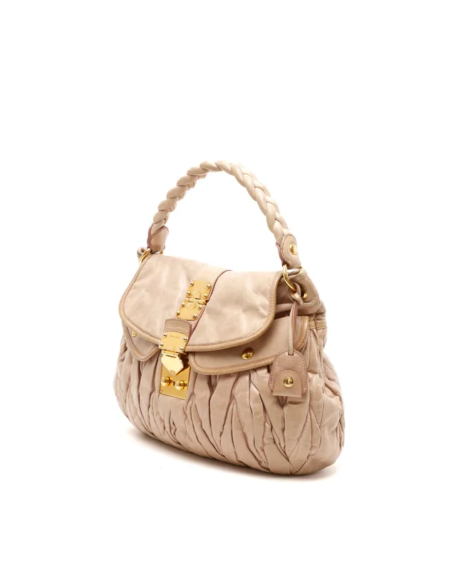 Miu Miu Matelassé Coffer Hobo Bag in Leather from A Retro Tale, photo 2 of 11