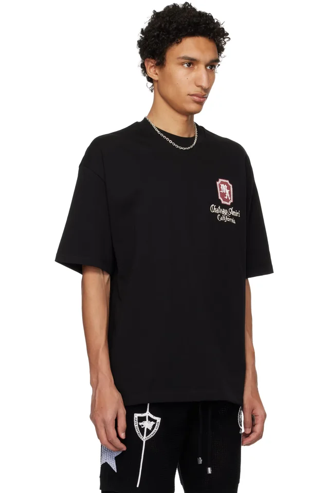 AMIRI Black MA Chateau Oversized T-shirt, photo 2 of 4 from SSENSE