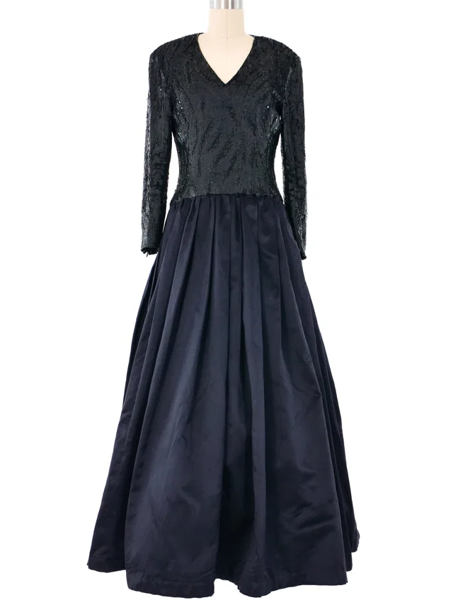 Escada Sequin Bodice Gown from Arcade Vintage