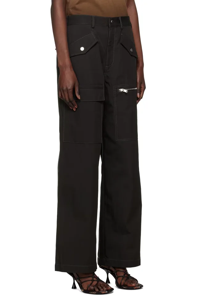 Dion Lee Black Slouchy Trousers, photo 2 of 4 from SSENSE