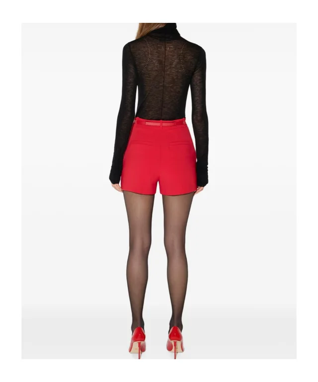 Elisabetta Franchi shorts in lightweight crêpe fabric with belt, photo 4 of 5 from SENSER