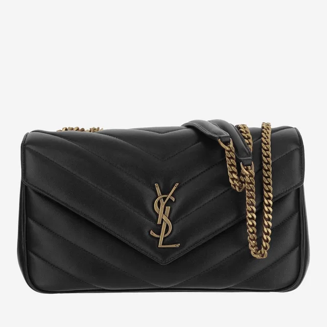 Saint Laurent Loulou Shoulder Bag — Black Lambskin in Black Lambskin from HEWI