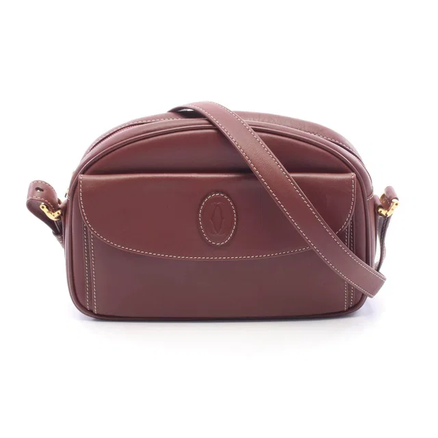 Cartier Must Line Leather Shoulder Bag in Leather from LuxUness
