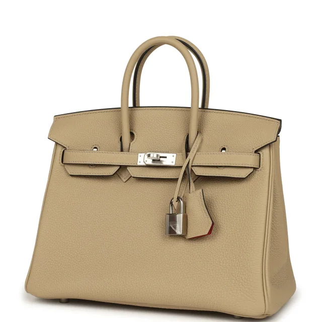 Hermès Birkin 25 Trench Verso Togo Palladium Hardware in Togo leather from Madison Avenue Couture, photo 5 of 9