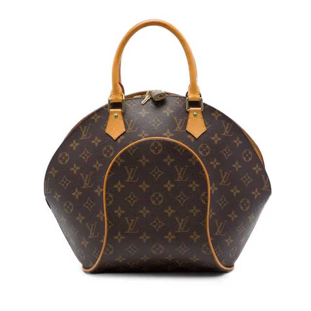 Brown Louis Vuitton Monogram Ellipse PM Handbag in Brown Coated canvas from Designer Revival