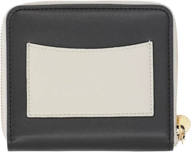 Stella McCartney Alter-Nappa Compact Wallet — Black Polyurethane & Purses in Black Nappa leather from HEWI