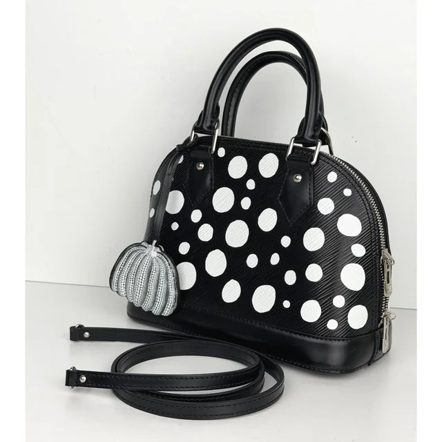 Louis Vuitton X Yayoi Kusama Alma Bb Handbag in black|gray|silver Leather from Poshmark