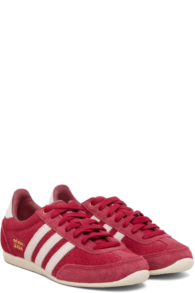 adidas Originals Red Japan Sneakers, photo 4 of 5 from SSENSE