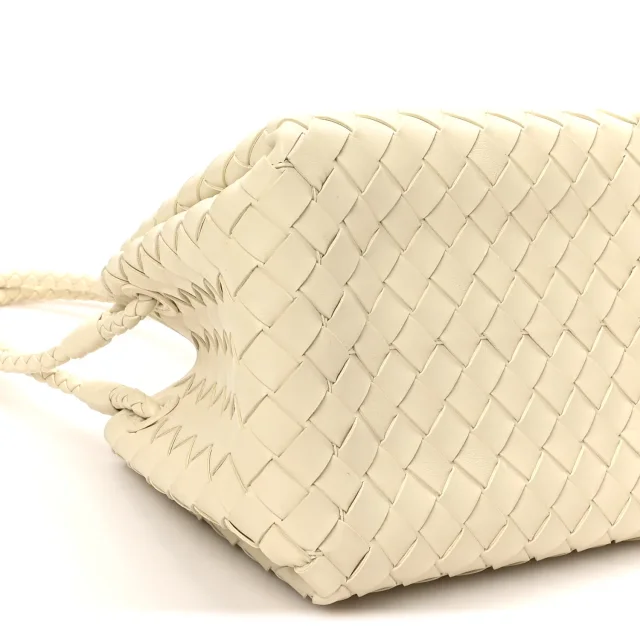 Bottega Veneta Nappa Intrecciato Small Parachute Shoulder Bag Sea Salt in Nappa leather from FASHIONPHILE, photo 7 of 8
