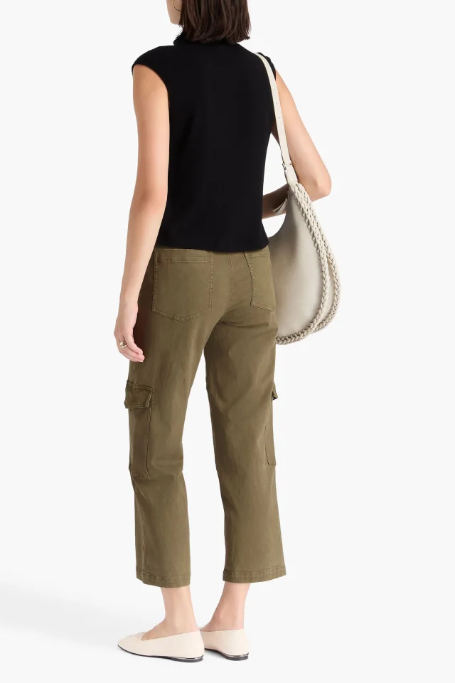 Frame The Station Cropped Twill Cargo Pants, photo 3 of 4 from THE OUTNET