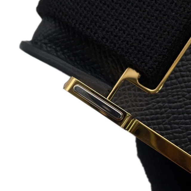 Hermès Geta Slim Black Epsom in Black Epsom leather from GALLERY RARE, photo 10 of 15