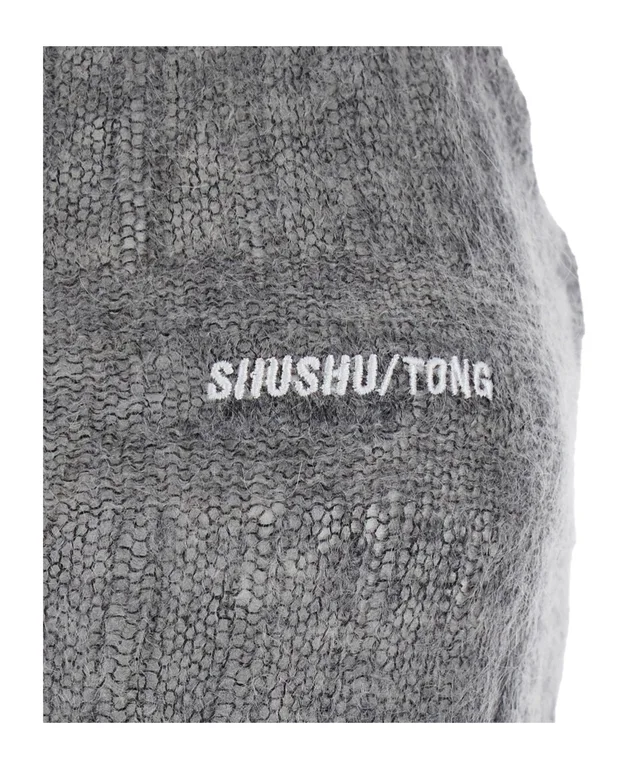 SHUSHU/TONG Brushed Logo Knit Tank Top, photo 3 of 3 from SENSER