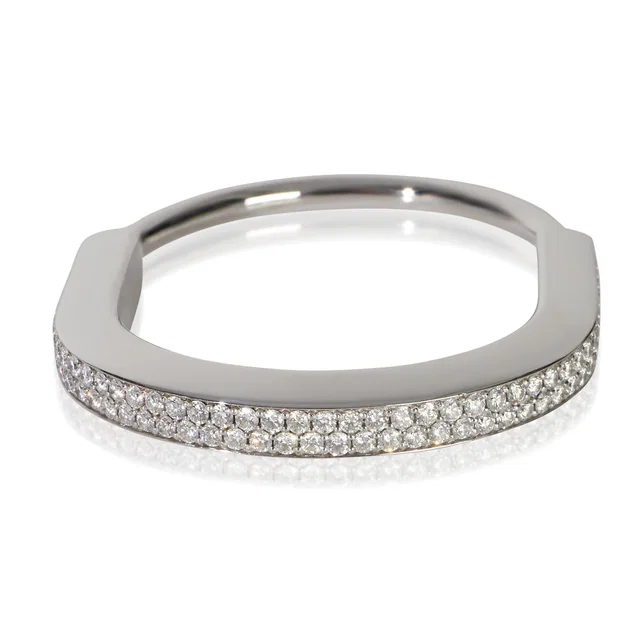 Tiffany & Co. White Gold Diamond Lock Bracelet 18k in White from HEWI