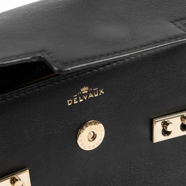 Delvaux Black Supple Calf Tempête Micro Bag in Black Calfskin from Labellov, photo 7 of 8