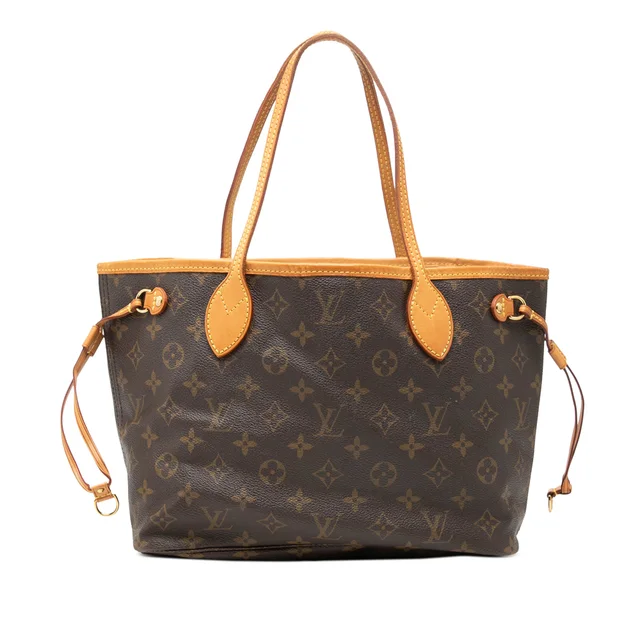 Brown Louis Vuitton Monogram Neverfull PM Tote Bag in Brown Coated canvas from Designer Revival, photo 1 of 1