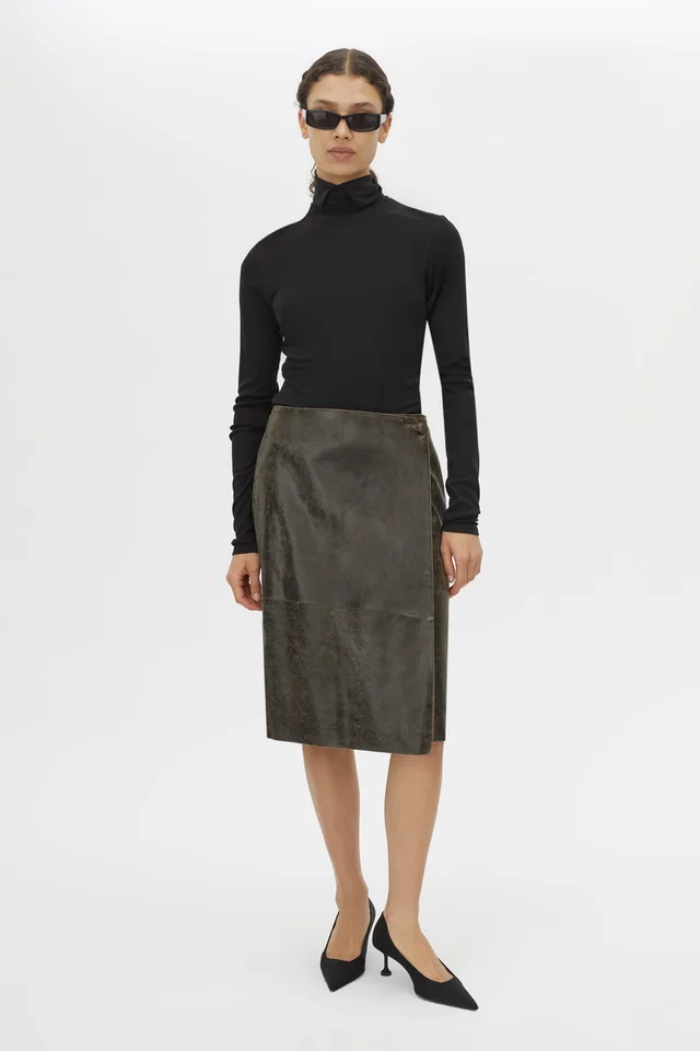 C&M CAMILLA AND MARC SALE Dawn Leather Skirt in Black from Camilla and Marc, photo 1 of 1