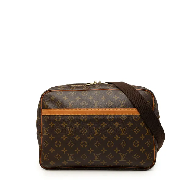 Brown Louis Vuitton Monogram Reporter GM Crossbody Bag in Brown Coated canvas from Designer Revival, photo 1 of 1